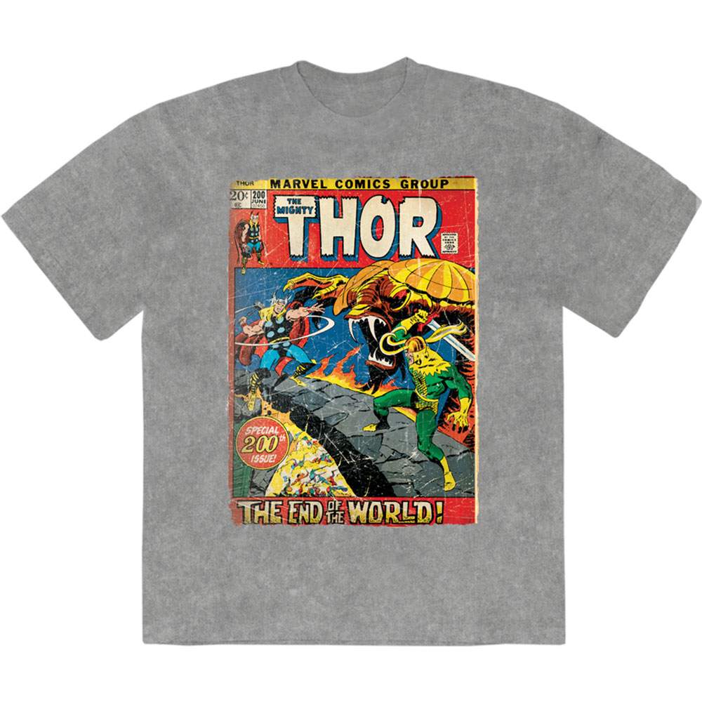Marvel Thor - End Of The World Heren Tshirt - Grijs